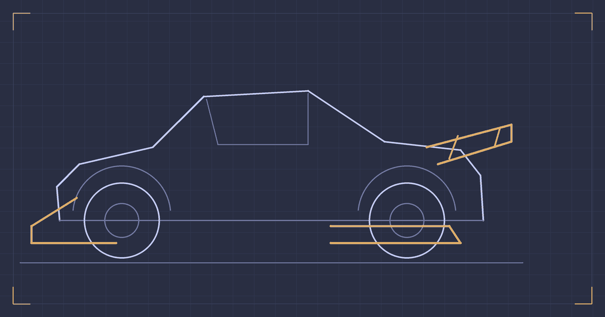 RACING LINE TYPE.2 サイドステップ（模式図）