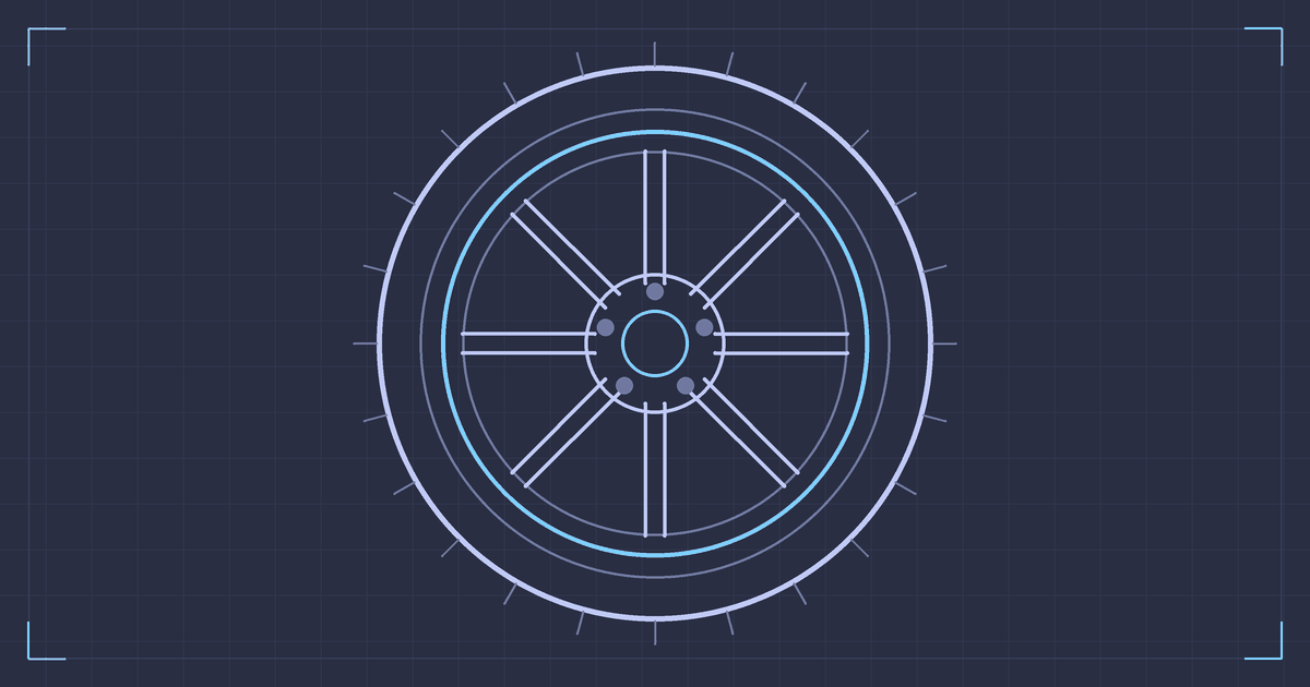 90-degree valve stem, Weds style (schematic)